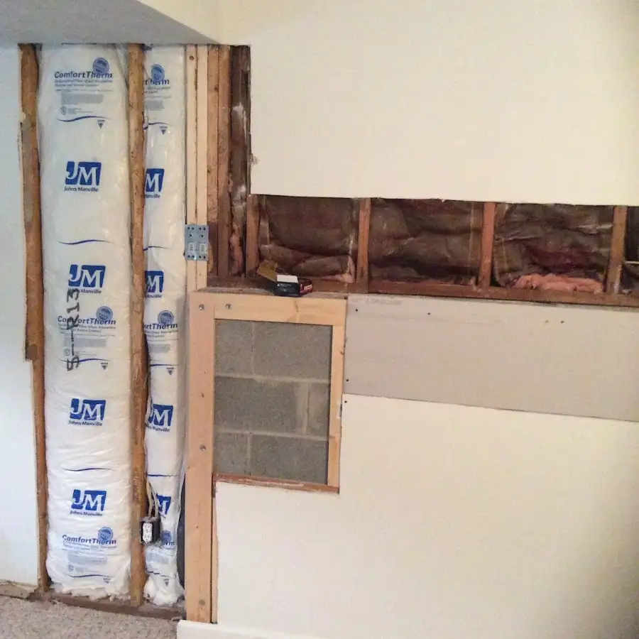 Wall insulation replacement during Contents Cleaning & Restoration in Flowery Branch